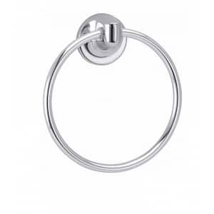 6.25 in. x 6.25 in. Wall Mounted Chrome Towel Ring Stainless Steel 16GS-34930