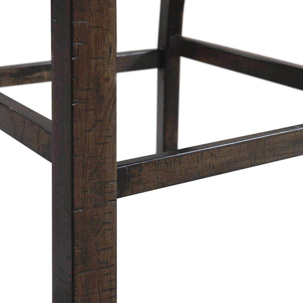 Smokey Walnut Faux Leather Traditional Recliner Chair