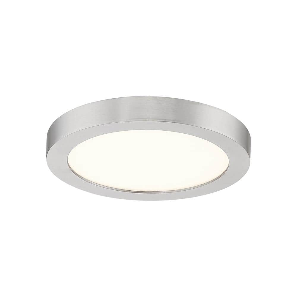 Brushed Nickel 7.5" LED Flush Mount Ceiling Light