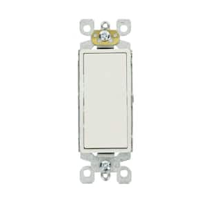 Leviton White 3-Way Toggle Wall Light Switch 15A Heavy Duty Bulk S453-W 