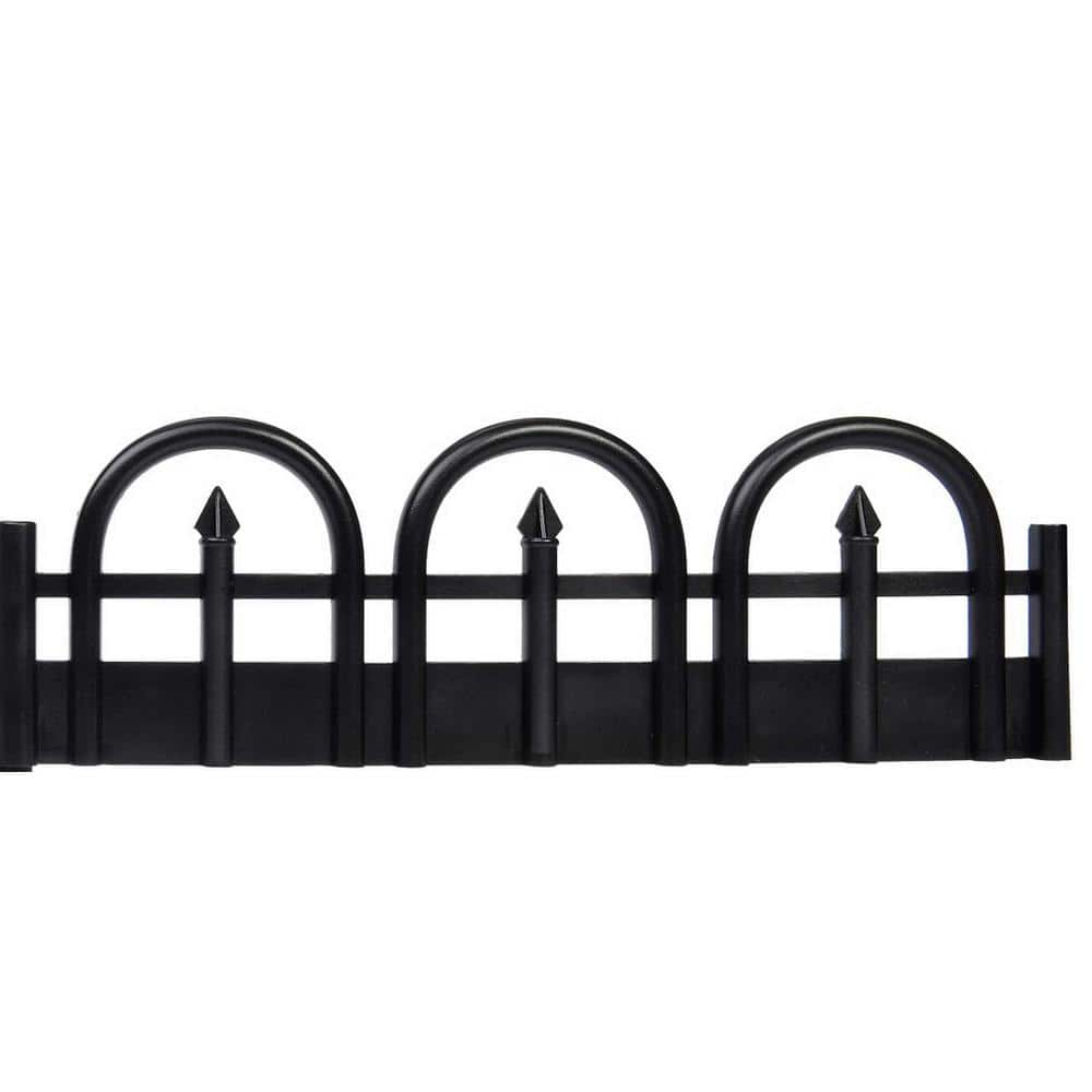 ProFlex 15 ft. x 4.5 in. Black Decorative Wrought Iron-Look No-Dig ...