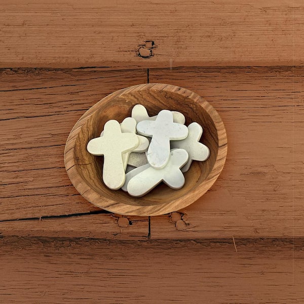Global Crafts Comfort Crosses in Carved Soapstone (Set of 10)