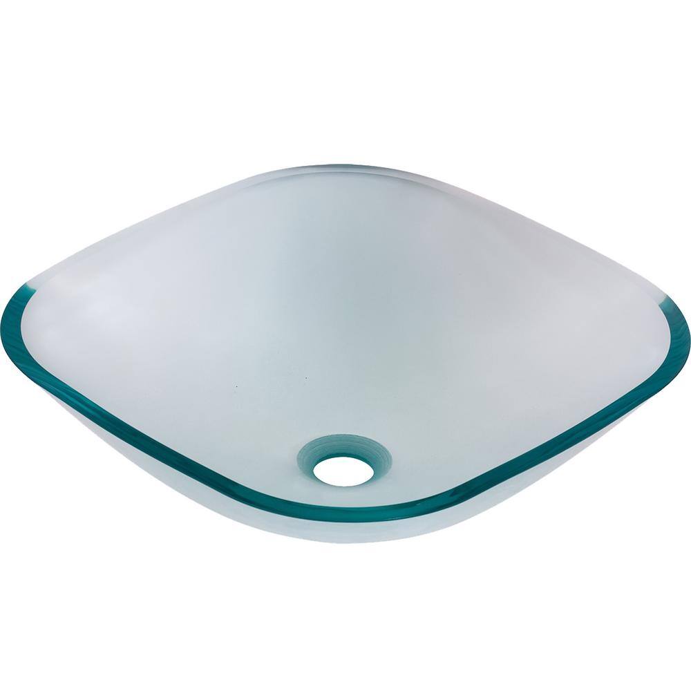 Diaccio Clear Glass Round Vessel Bathroom Sink