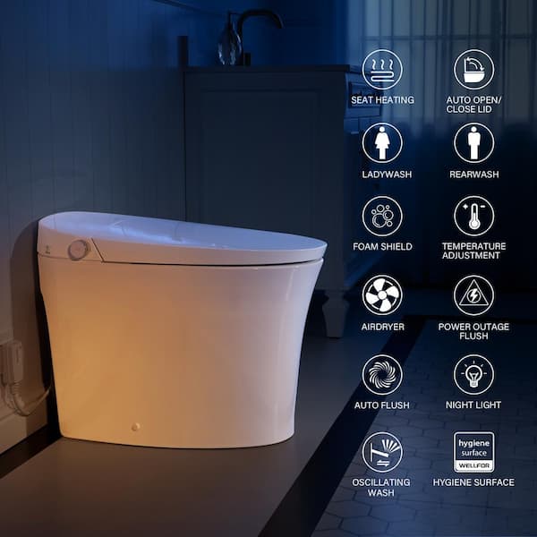 WELLFOR ELARA Smart Bidet Toilet with Built-in Tank and Auto Flush