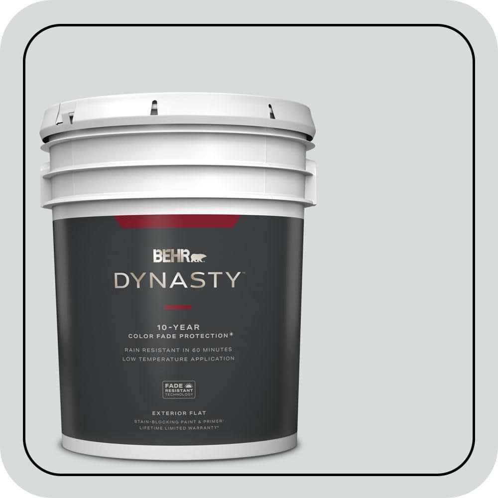 5 gal. Home Decorators Collection #HDC-CT-16 Billowing Clouds Flat Exterior Stain-Blocking Paint & Primer price history on PriceWatchPro