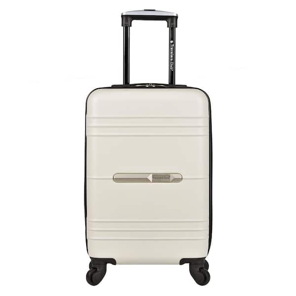 Travelers Club Richmond Spinner Luggage, Bone, Carry-On 20-inch