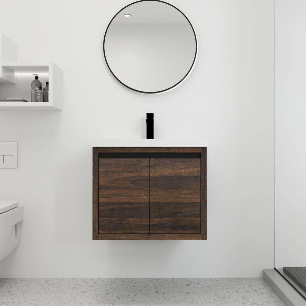 24 in. W x 18.11 in. D x 20.5 in. H Wall Mount Floating Bath Vanity in Cali