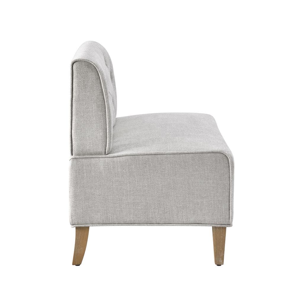 Trapp Corner Nook 73.37 in. Tan Dining Bench High Back - thumbnail 2