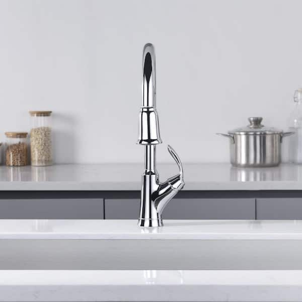 Ultra Faucets Stilleto Single-Handle Pull-Down Sprayer Kitchen