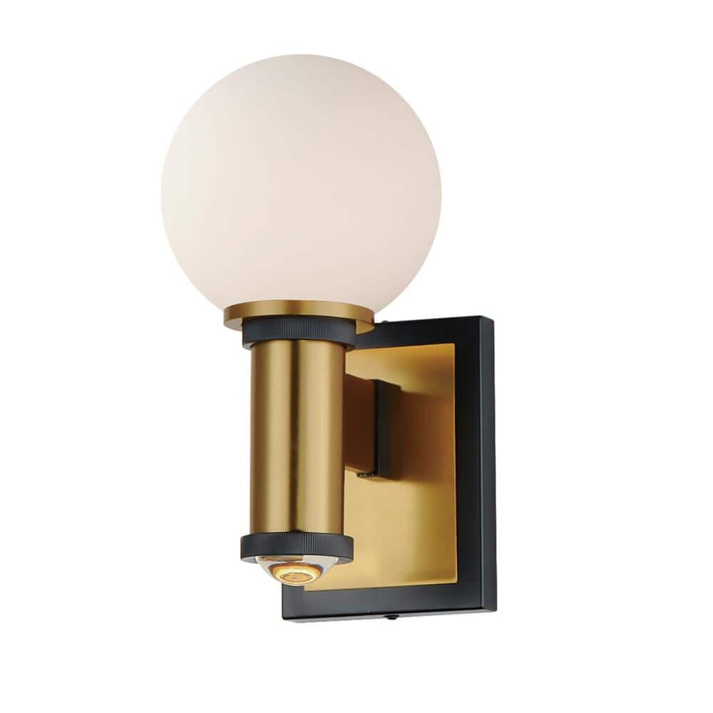 San Simeon 6 in. 2 Light Black Steel LED Vanity Light Wall Sconce price history on PriceWatchPro