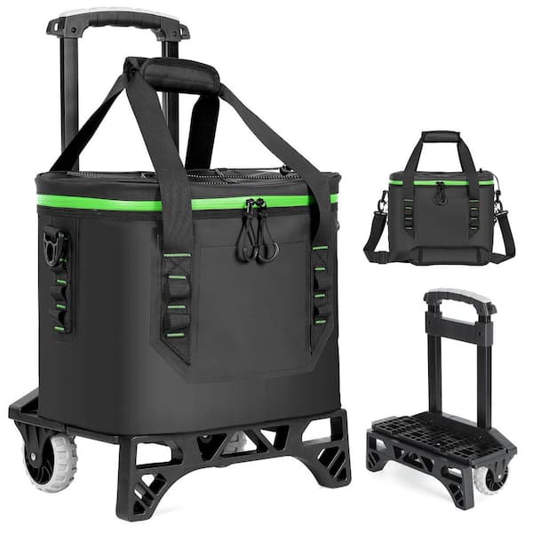 23 Soft-Side Cooler, Detachable Rolling Cooler, Portable