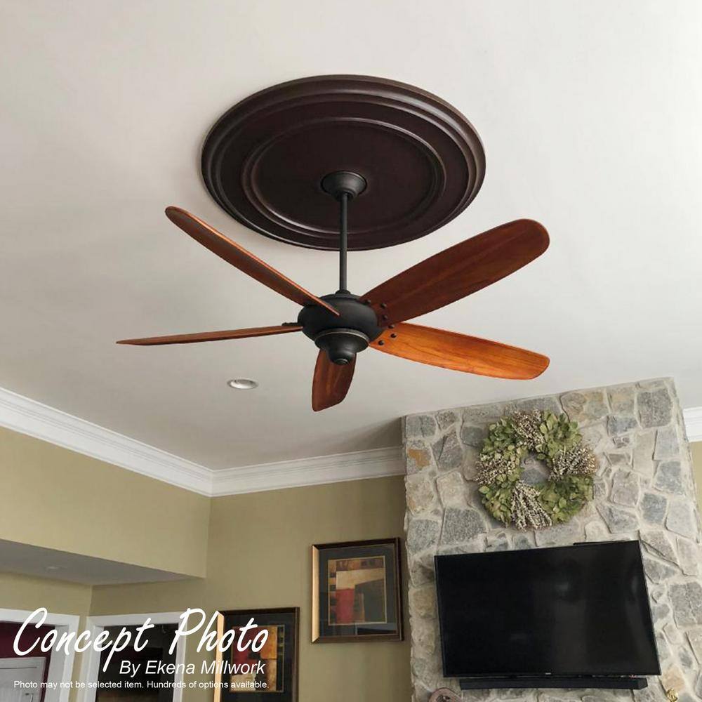 Maple Hand Carved Acanthus Leaf Ceiling Medallion