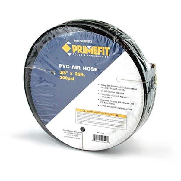 SmartFlex 3/8 in. x 25 ft. Air Hose with 1/4 in. MNPT Fittings HSF3825BL2 -  The Home Depot