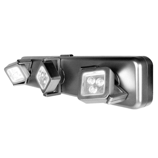 Trademark 3-Light Gray Under Cabinet Light Fixture (9 Bright LEDs)