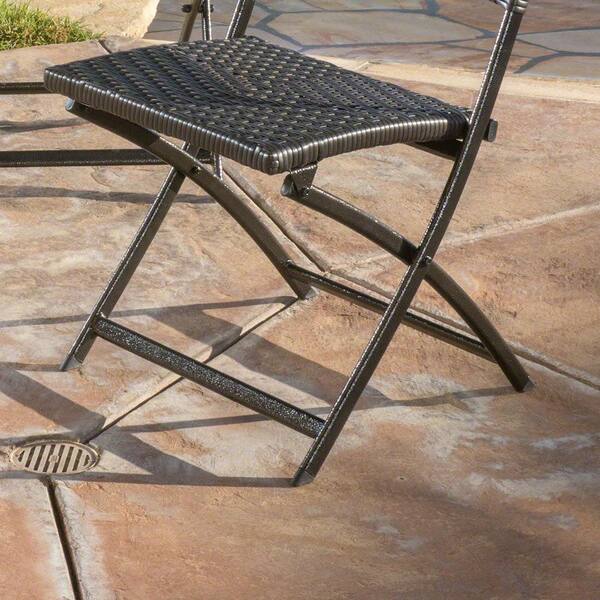 Faux rattan folding discount chairs