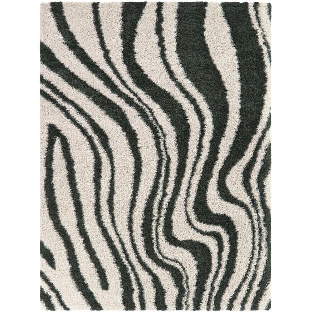 Elysia Green 5 ft. 3 in. x 7 ft. Striped Area Rug price history on PriceWatchPro