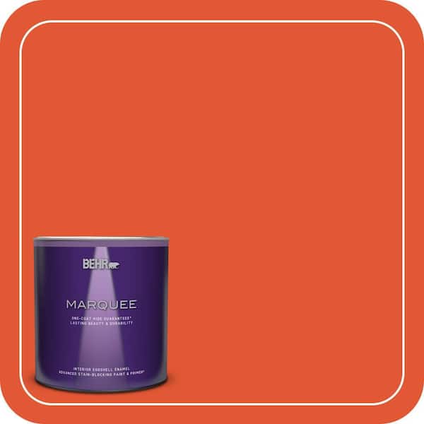 BEHR MARQUEE 1 qt. #S-G-210 Volcanic Blast Eggshell Enamel Interior Paint & Primer