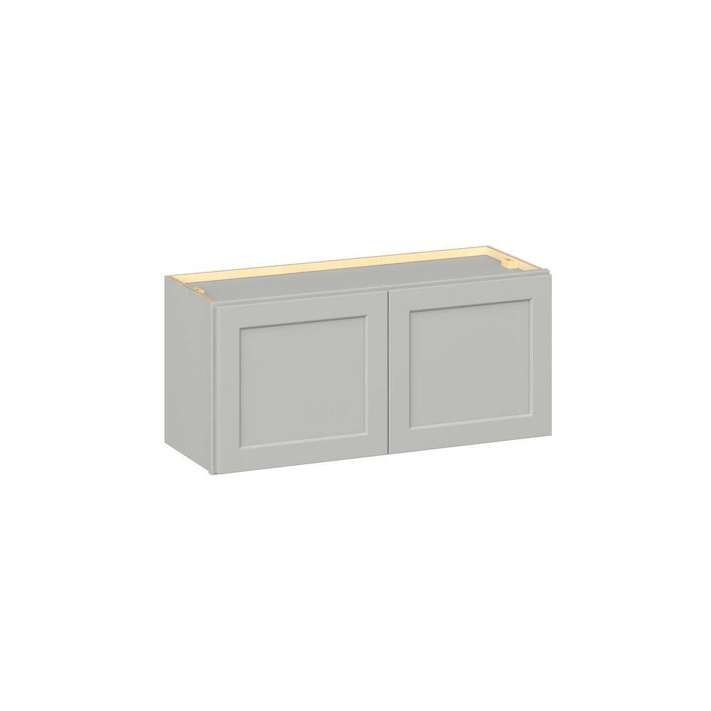 Emerson Whisper Gray Wall Bridge 2 Door Ready to Assemble Kitchen Cabinet (33 in. W x 15 in. H x 12 in. D) price history on PriceWatchPro