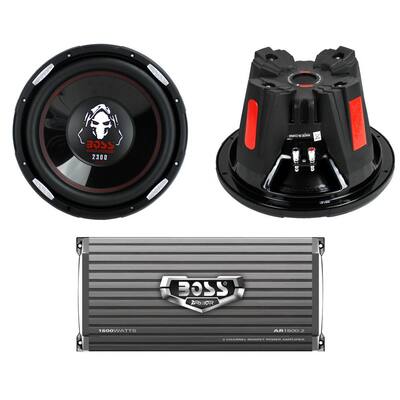 doppia bobina vocale da 4 Ohm serie Phantom potenza massima 2600 W Subwoofer per auto da 12 BOSS Audio Systems P129DC venduta singolarmente doppia bobina vocale da 4 Ohm serie Phantom potenza massima 2600 W Subwoofer per auto da 12 BOSS Audio Systems P129DC venduta singolarmente