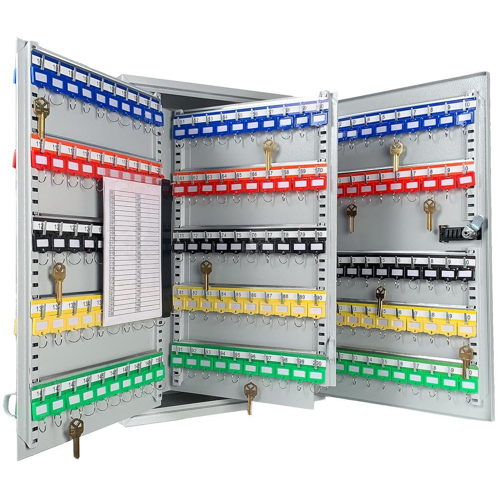 Gray Steel Combination Lock Key Cabinet for 300 Keys