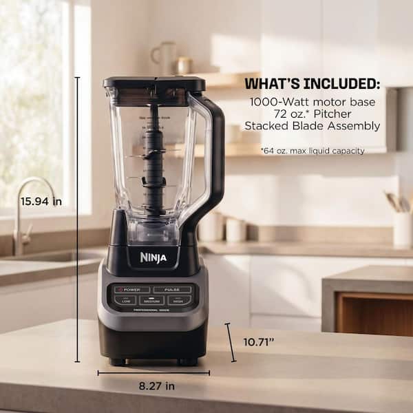 NINJA 72 oz. Professional Blender, 3 Speed, 1000-Watt, with Pulse