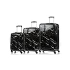 CHAMPS Carrera 28 in.,24 in., 20 in. Black Hardside Luggage Set with Spinner Wheels (3-Piece)