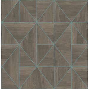 Cheverny Brown Wood Tile Brown Paper Strippable Roll (Covers 56.4 sq. ft.)