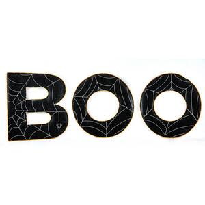 47 in. BOO in Sign with LED Light Strips