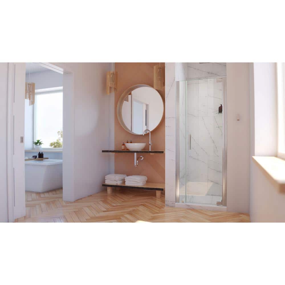 Elegance-LS 29"-40" Frameless Clear Glass Pivot Shower Door