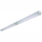 Tandem 4-Light White Fluorescent Electronic Ceiling Strip Flushmount