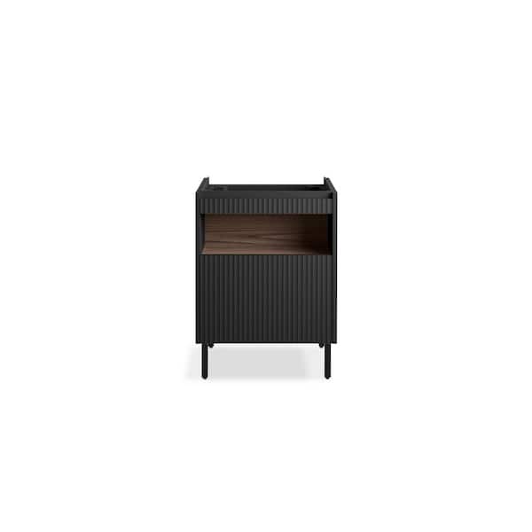 Spacity 23 in. W x 17.4 in. D x 30.9 in. H Bathroom Vanity Cabinet without Top in Dark Steel