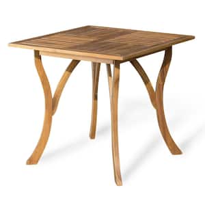 Acacia Wood Square Outdoor Dining Table