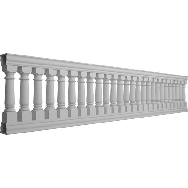 Ekena Millwork Fiberthane Wellington Balustrade 192 in. L x 40 in. H Fiberglass Railing Kit