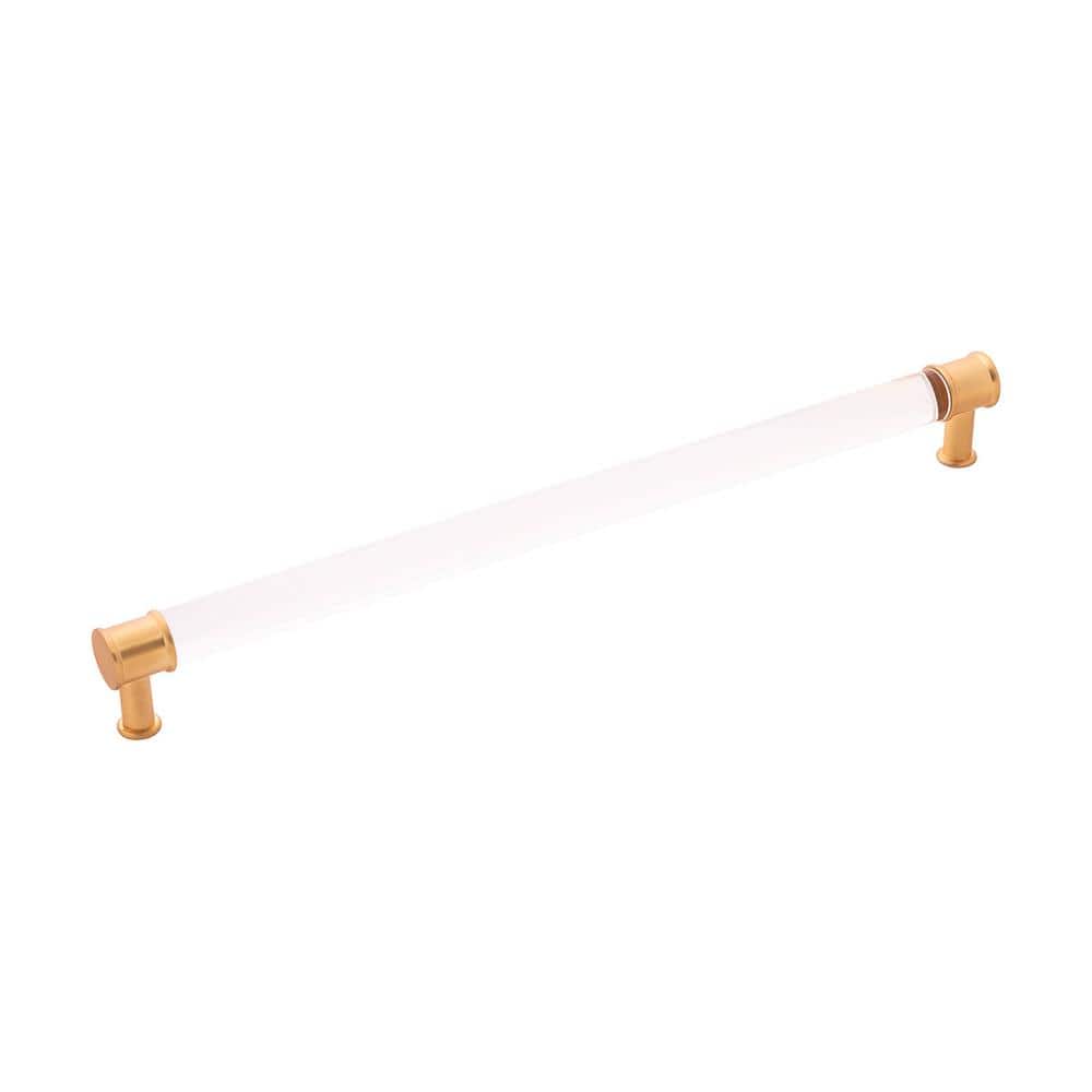 Midway 12 in. (305mm) Center to Center Crysacrylic with Brushed Golden Brass Cabinet Bar Pull (5-Pack) price history on PriceWatchPro