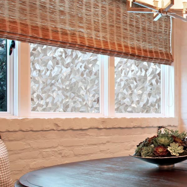 35.4 in. x 78.7 in. Decorative and Privacy 3D Window Film