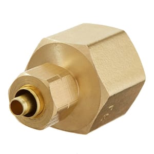 1/4 in. OD Compression x 1/2 in. FIP Brass Adapter Fitting