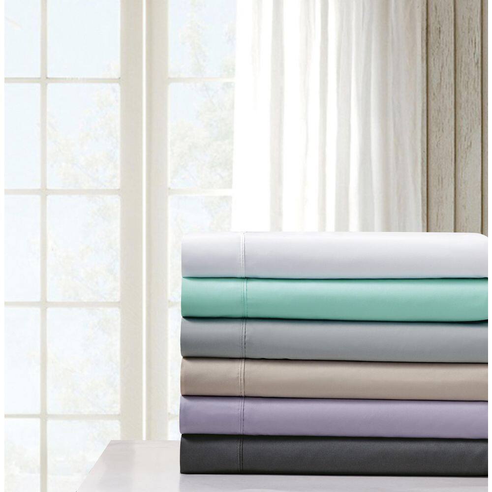 Light Grey Ultra Soft Microfiber King Sheet Set with CoolMax