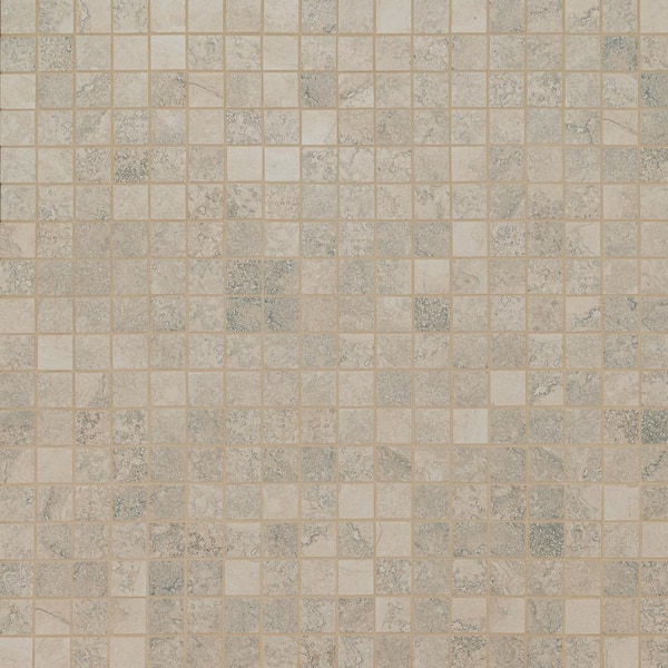 Legend Grey 12 in. x 12 in. Matte Porcelain Mesh-Mounted Mosaic Floor and Wall Tile (8 sq. ft./Case)
