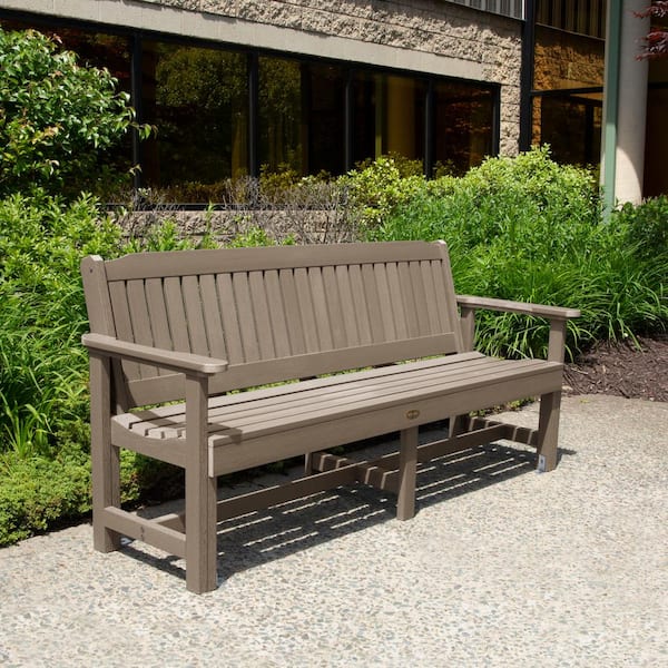 Highwood Sequoia 6 ft 3-Person Woodland Brown Recylced Plastic Outdoor Bench