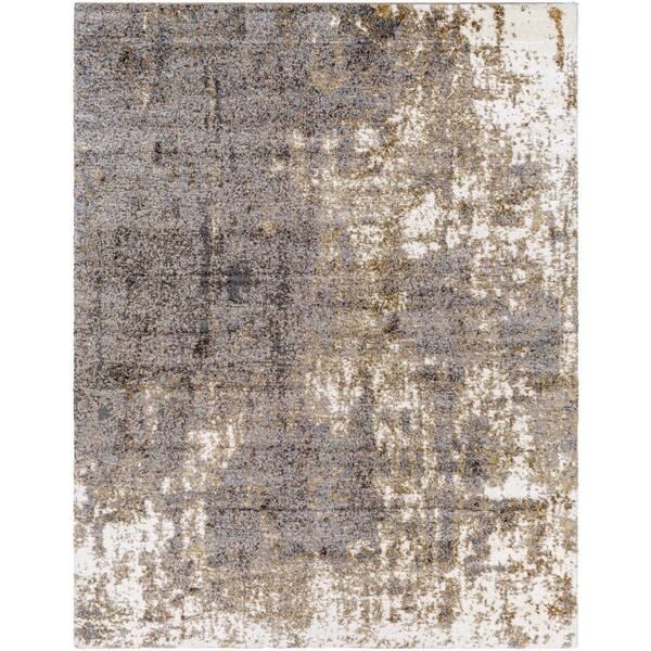 Livabliss Portofino Dark Brown Abstract 8 ft. x 10 ft. Indoor Area Rug
