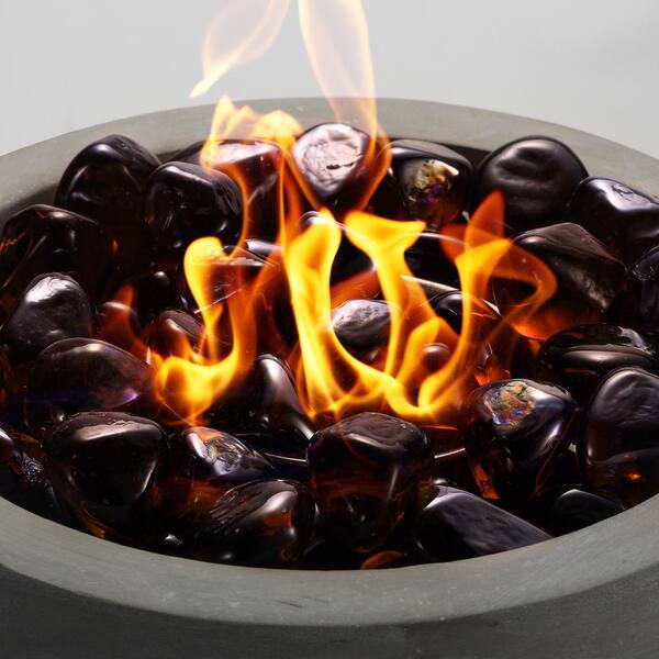TURBRO Ceramic Tabletop Fire Pit for Outdoor - Ventless Fire Bowl
