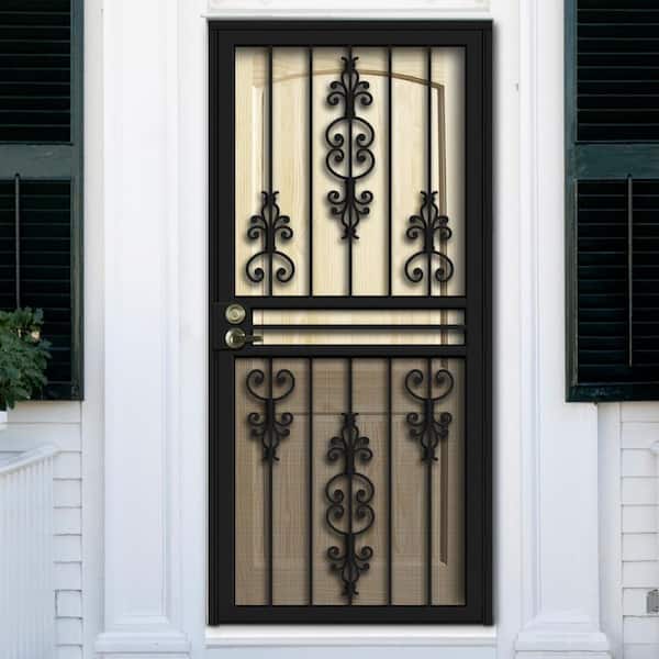 Stanley Doors 32 in. x 80 in. Neo-Deco Zinc Rectangular 1 Lite 2-Panel  Painted White Right-Hand Inswing Steel Prehung Front Door 1532A-A-32-R-Z -  The Home Depot