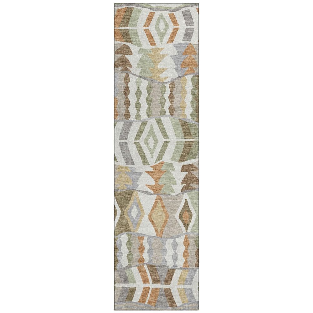 Chantille Machine Washable Indoor/Outdoor Abstract ACN2844 Ivory 2 ft. x 7 ft. Runner Rug price history on PriceWatchPro