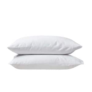 White Solid 100% Eucalyptus Lyocell Tencel, King, Pack of 2 Smooth and Breathable, Super Soft Pillowcases