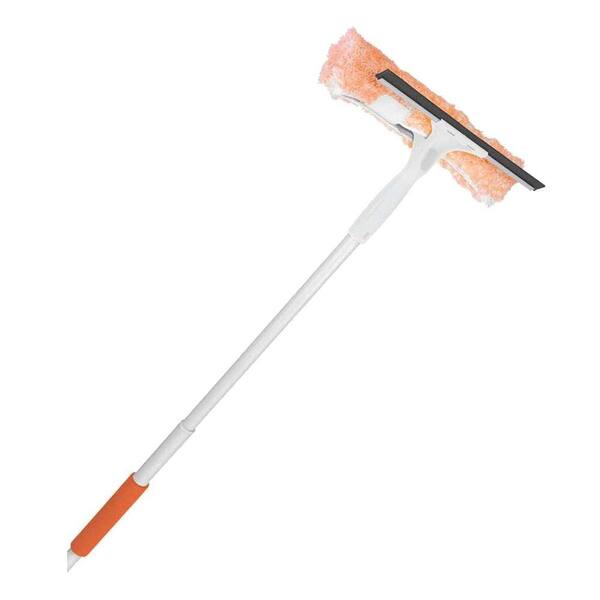 HDX 12 in. Window Cleaning Kit Squeegee and Scrubber with Handle