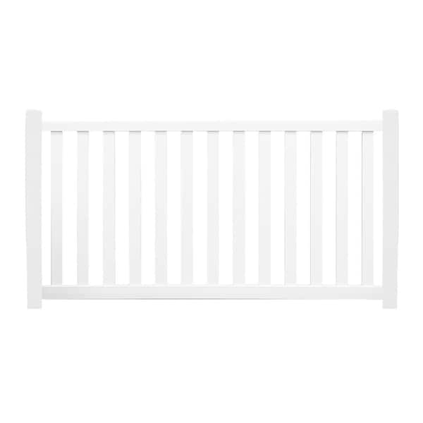 48 in. H x 212 ft. L Captiva White Vinyl Complete Vinyl Pool Fence Project Pack
