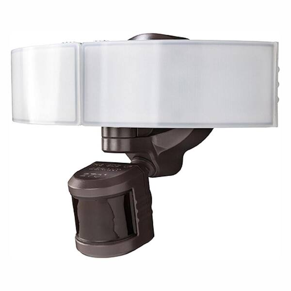 Halogen. Defiant motion security light 270° bronze 