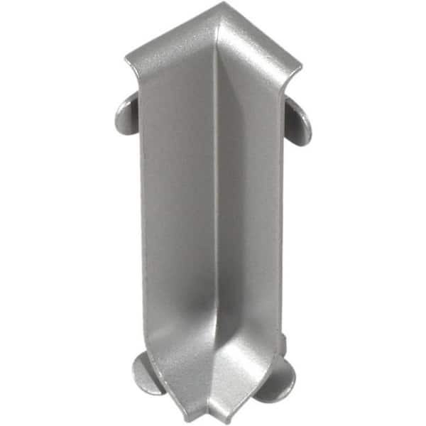 Construct Skirting 4 in. Int Crnr Aluminum Anodized Silver 2 Pcs Molding and Transition Trim