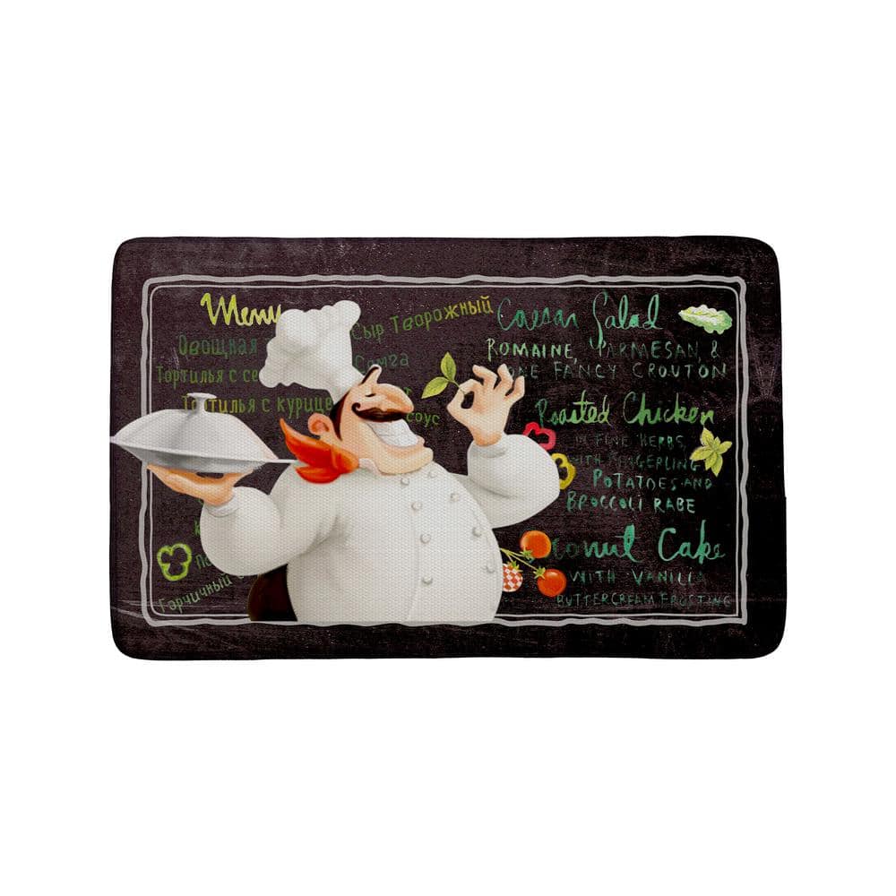 EverGrace The Chef Romaine Rectangle Kitchen Mat 22in.x 35in