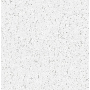 Guri White Concrete Texture White Paper Strippable Roll (Covers 56.4 sq. ft.)